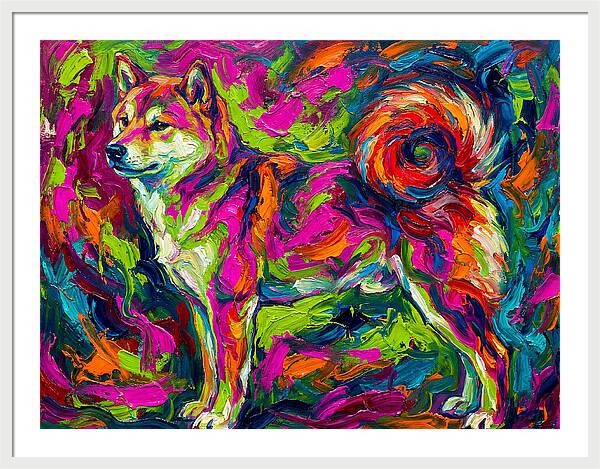 Shiba Inu In Vibrant Colors