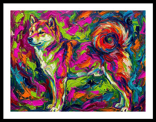 Shiba Inu In Vibrant Colors