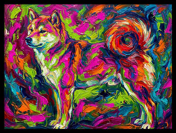 Shiba Inu In Vibrant Colors