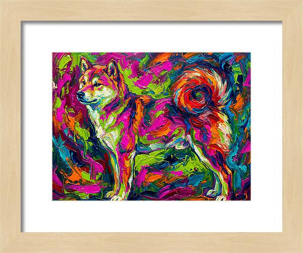 Shiba Inu In Vibrant Colors