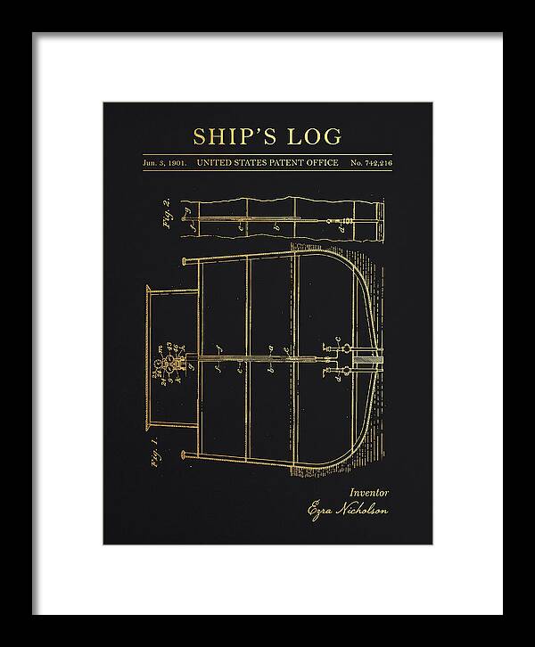 Ship's Log Gold Patent Us742216
