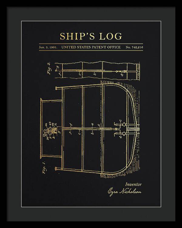 Ship's Log Gold Patent Us742216