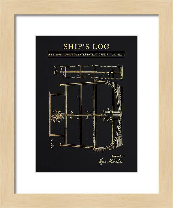 Ship's Log Gold Patent Us742216