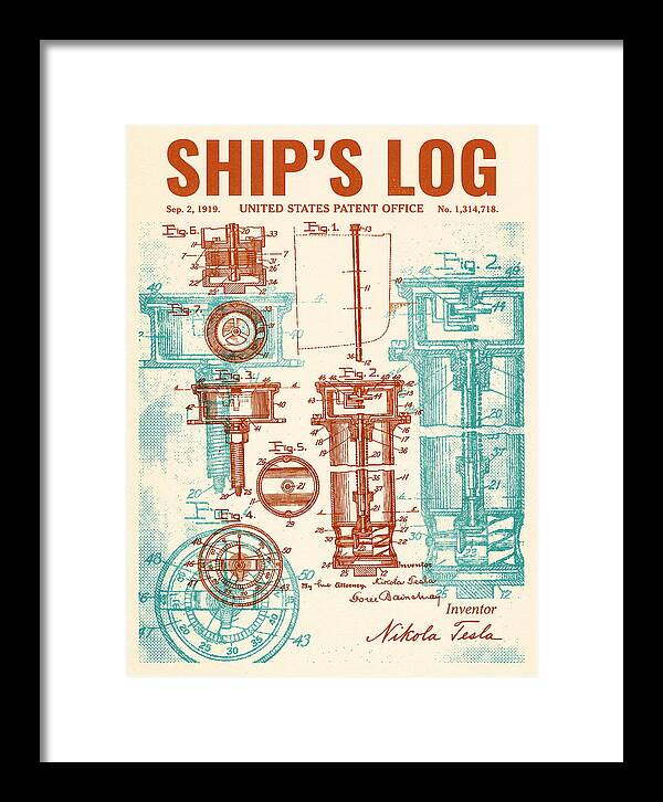 Ship's Log Tesla Retro Patent Us1314718