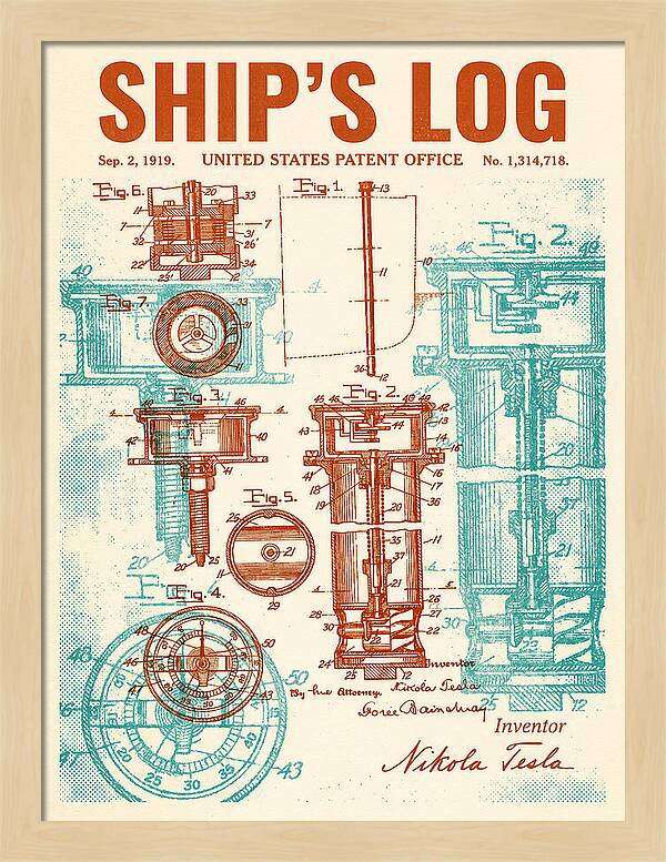 Ship's Log Tesla Retro Patent Us1314718