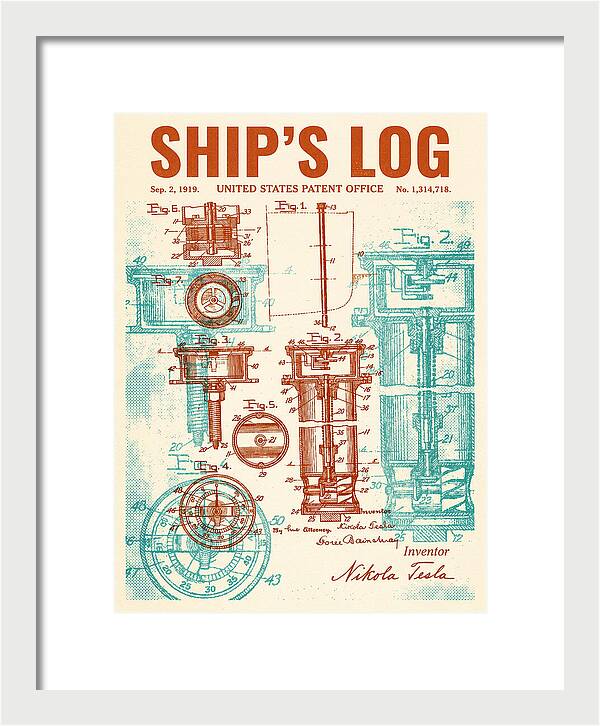 Ship's Log Tesla Retro Patent Us1314718