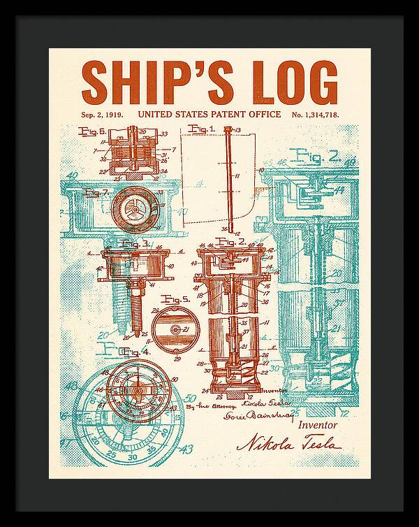 Ship's Log Tesla Retro Patent Us1314718