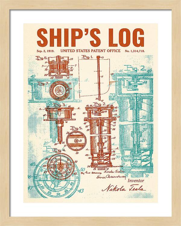 Ship's Log Tesla Retro Patent Us1314718