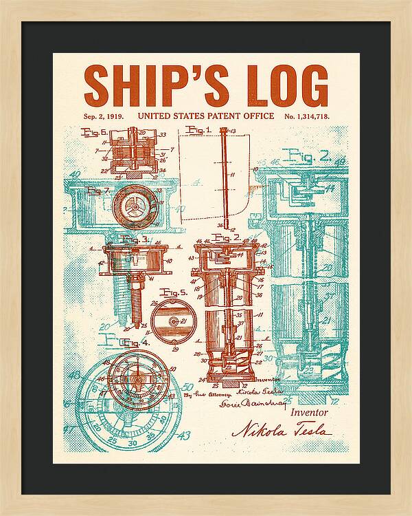 Ship's Log Tesla Retro Patent Us1314718
