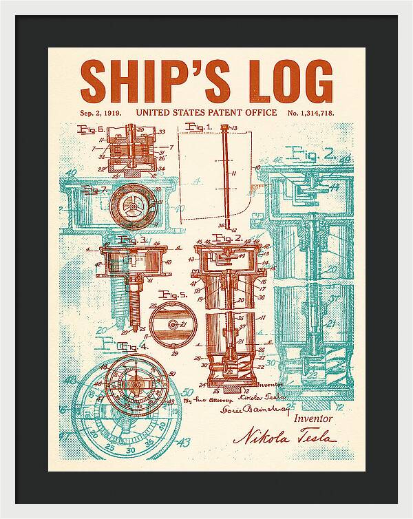 Ship's Log Tesla Retro Patent Us1314718