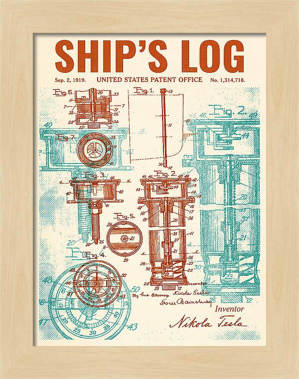 Ship's Log Tesla Retro Patent Us1314718