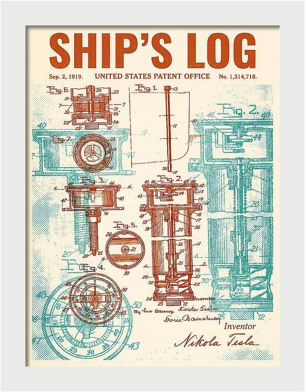 Ship's Log Tesla Retro Patent Us1314718