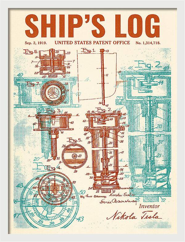 Ship's Log Tesla Retro Patent Us1314718