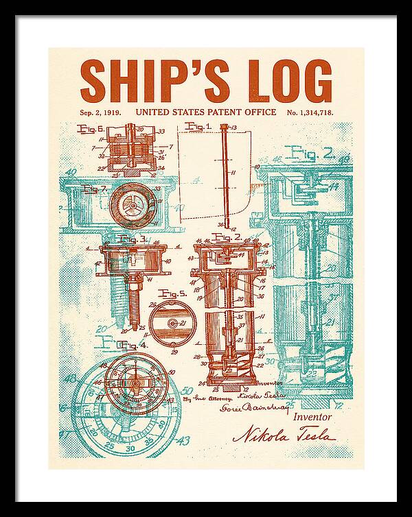 Ship's Log Tesla Retro Patent Us1314718
