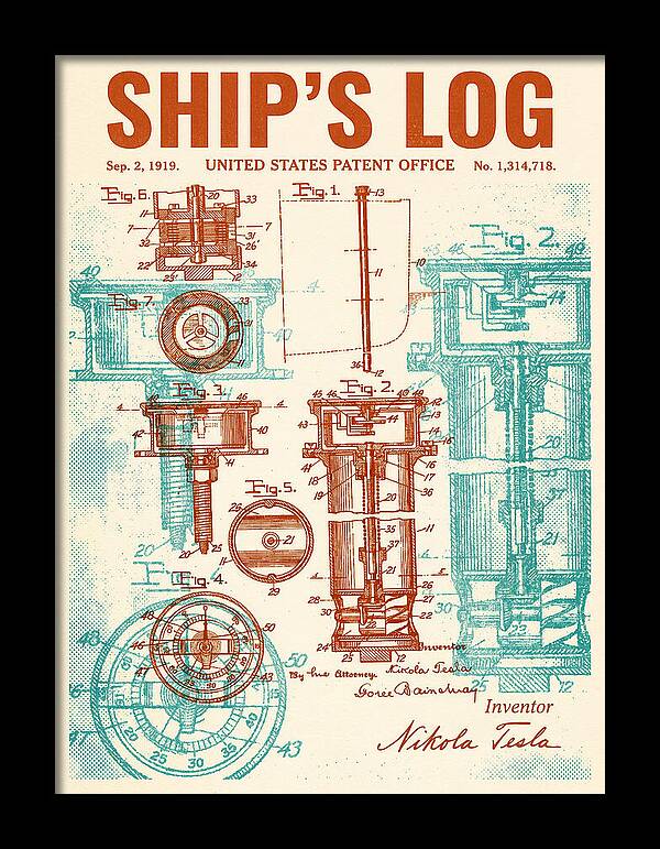 Ship's Log Tesla Retro Patent Us1314718