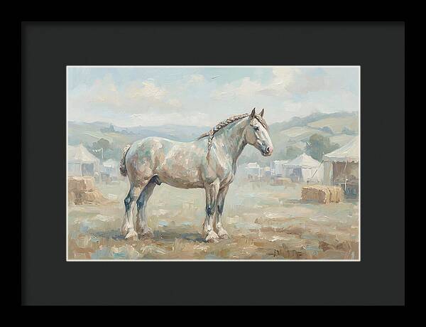Shire Horse With Braided Mane