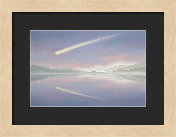 Shooting Star Over Calm Lake