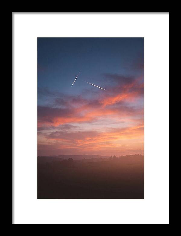 Shooting Stars Over Twilight Sky