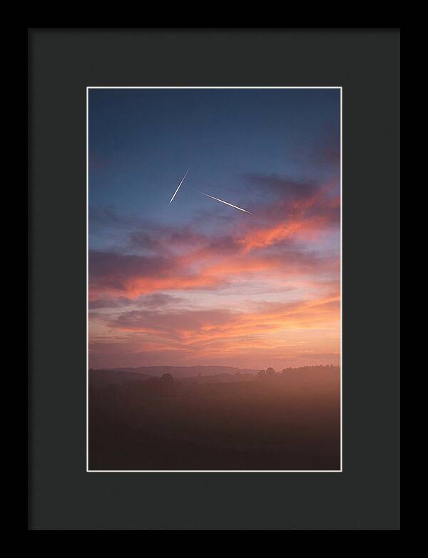 Shooting Stars Over Twilight Sky