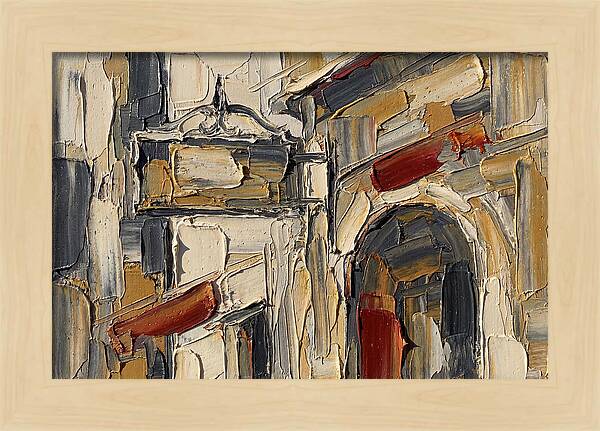 Shop Sign In Palette Knife Style
