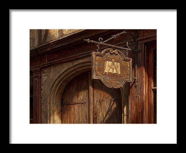 Shop Sign In Realistic Detail