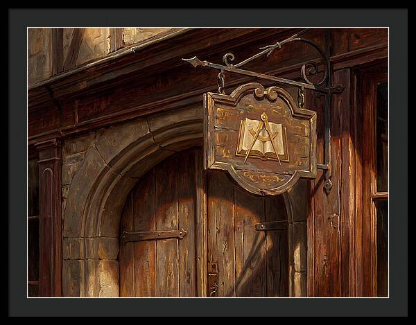 Shop Sign In Realistic Detail