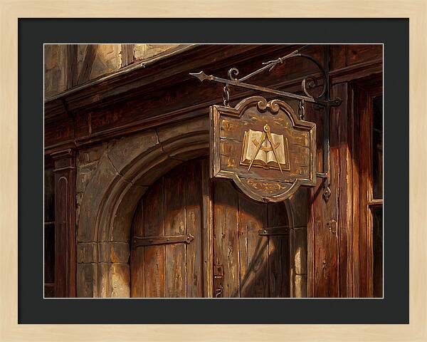 Shop Sign In Realistic Detail