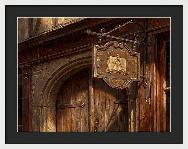 Shop Sign In Realistic Detail