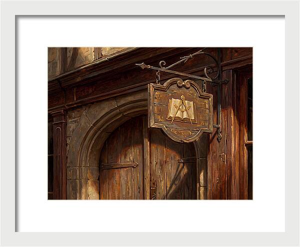 Shop Sign In Realistic Detail
