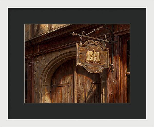 Shop Sign In Realistic Detail