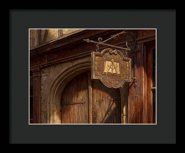 Shop Sign In Realistic Detail