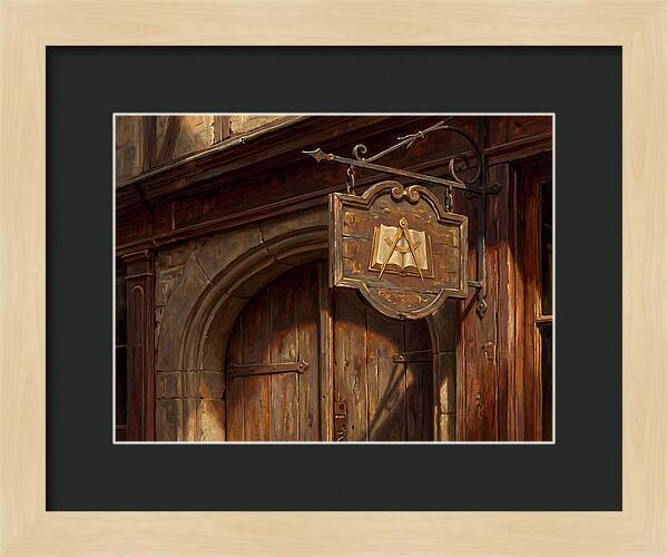 Shop Sign In Realistic Detail