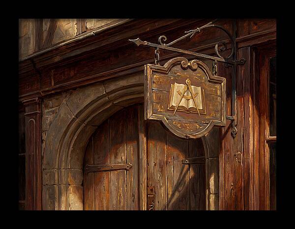Shop Sign In Realistic Detail