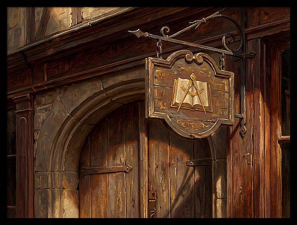 Shop Sign In Realistic Detail