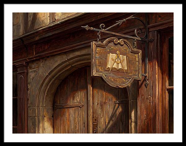 Shop Sign In Realistic Detail
