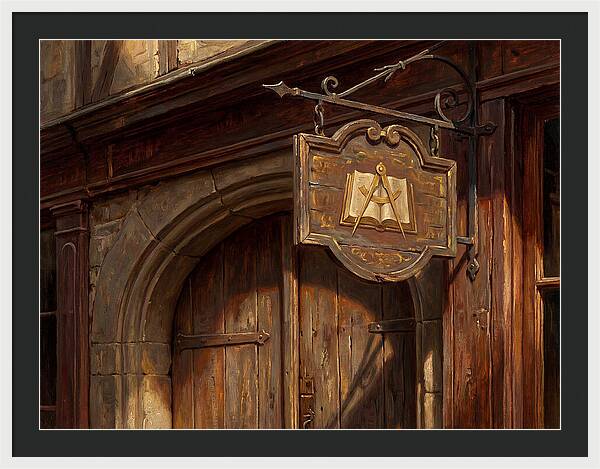 Shop Sign In Realistic Detail