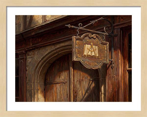 Shop Sign In Realistic Detail