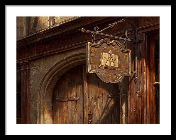 Shop Sign In Realistic Detail