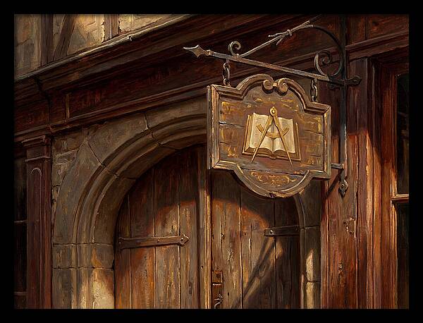 Shop Sign In Realistic Detail