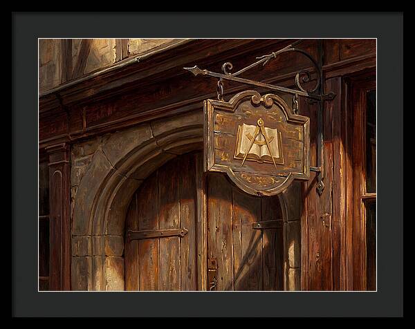 Shop Sign In Realistic Detail
