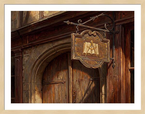 Shop Sign In Realistic Detail