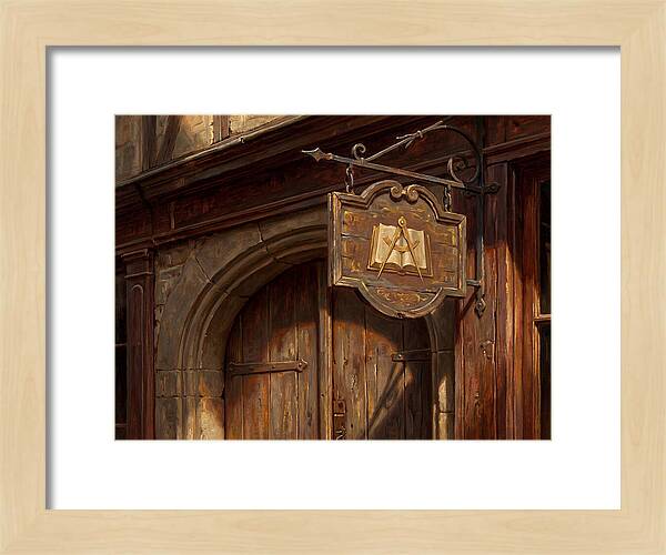 Shop Sign In Realistic Detail