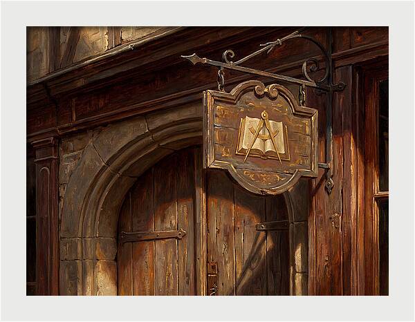 Shop Sign In Realistic Detail