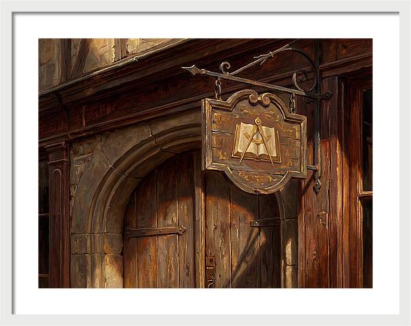 Shop Sign In Realistic Detail