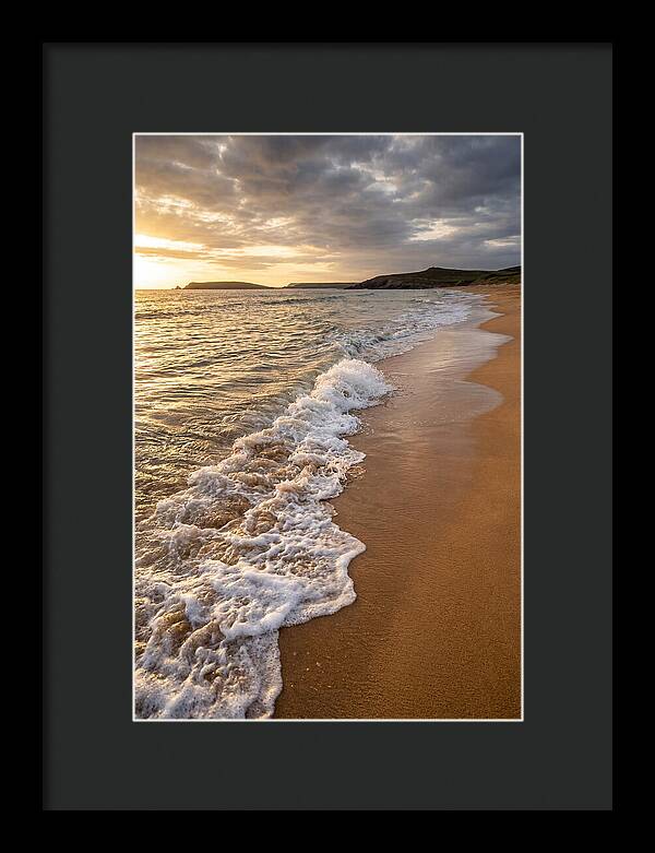Shore Break At Sunset
