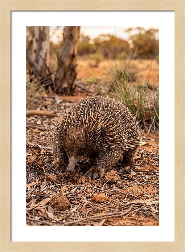 Short Beaked Echidna Foraging