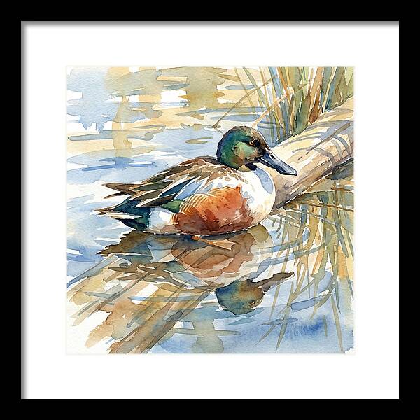 Shoveler Resting By The Water