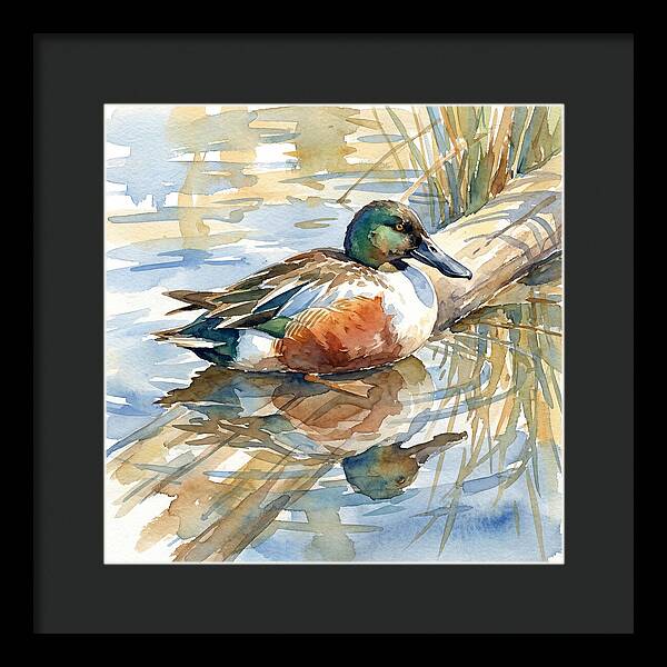 Shoveler Resting By The Water