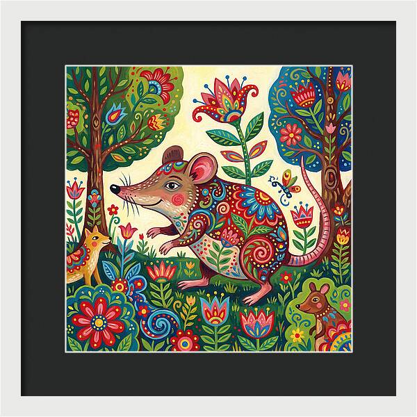 Shrew Folk In A Colorful Forest