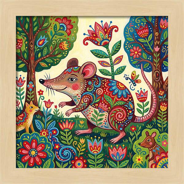 Shrew Folk In A Colorful Forest
